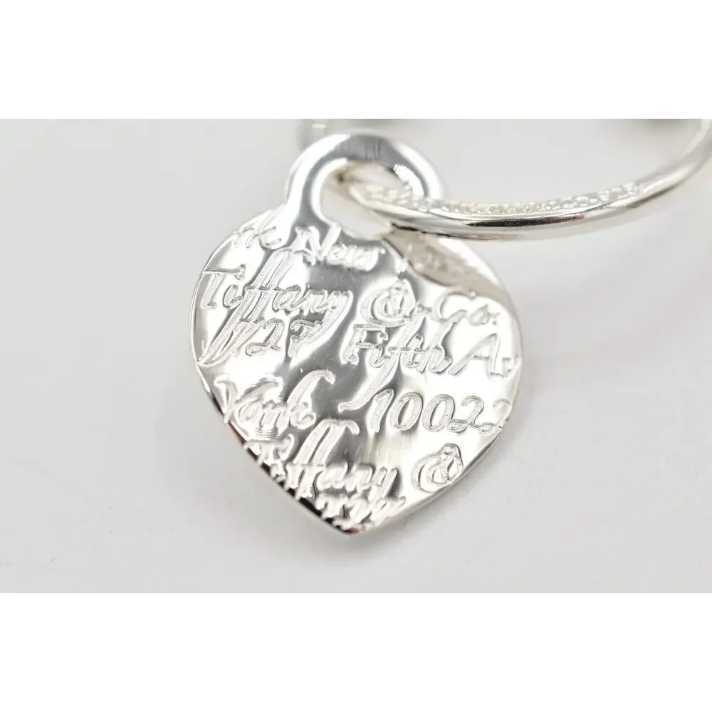 Tiffany & Co. Horseshoe Keyring Tiffany Notes Heart Charm Sterling Silver 925
